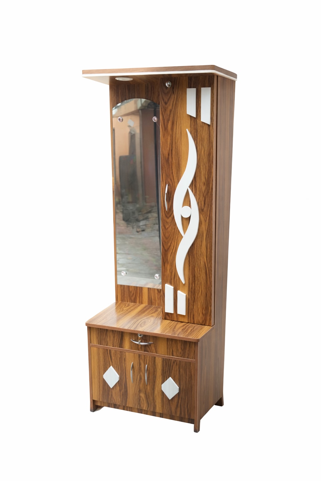 Modern Teak Wood Rotating Dressing Table